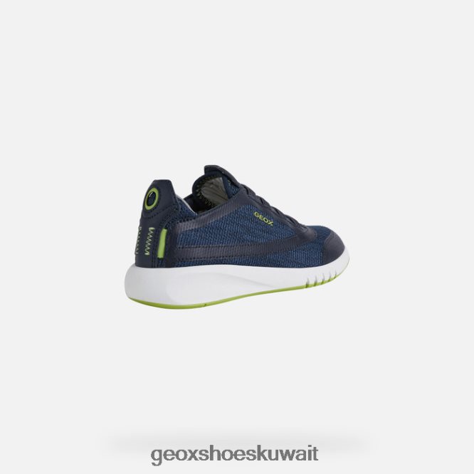 Geox BLL84T1389 Aeranter Boy Navy/Lime Green
