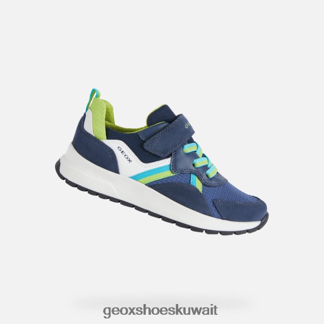 Geox BLL84T1394 Briezee Boy Navy/Lime
