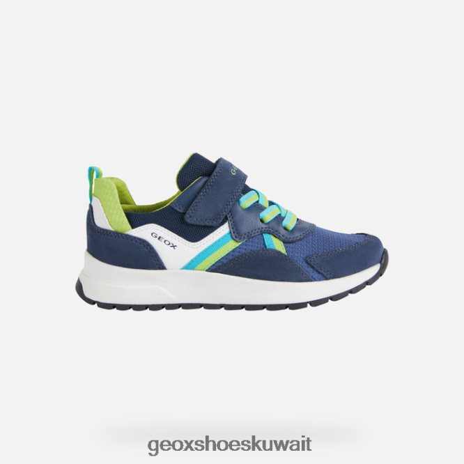 Geox BLL84T1394 Briezee Boy Navy/Lime