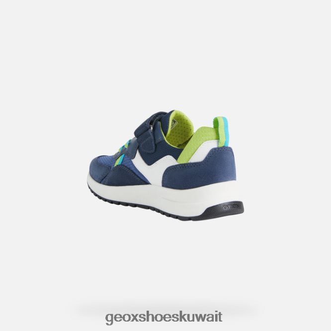 Geox BLL84T1394 Briezee Boy Navy/Lime