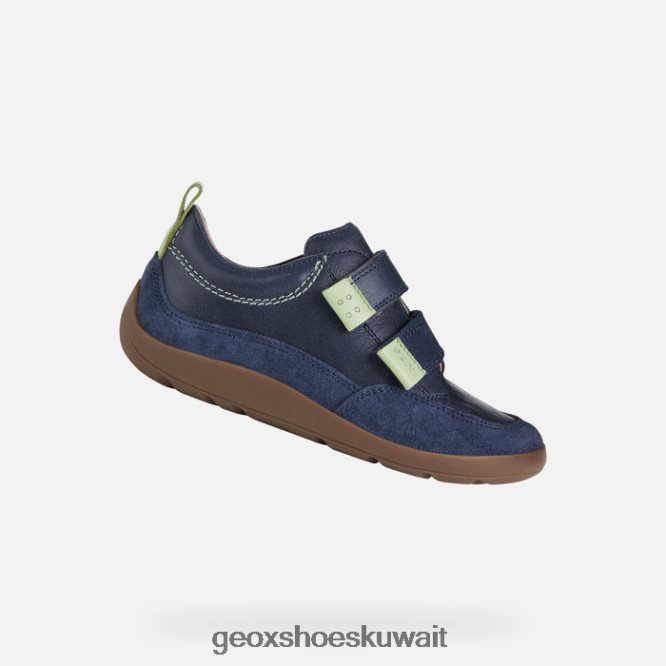 Geox BLL84T1397 Barefeel Boy Navy/Acid Green