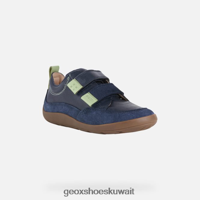 Geox BLL84T1397 Barefeel Boy Navy/Acid Green