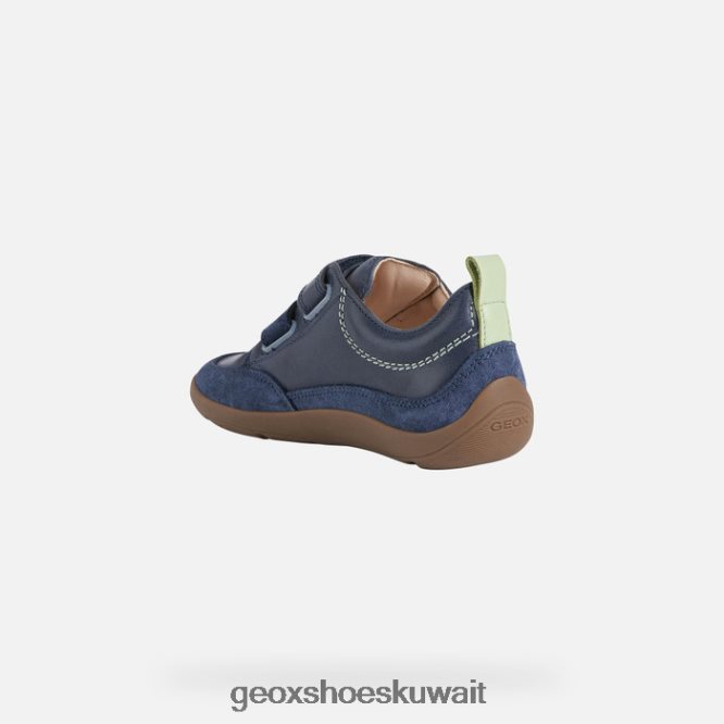 Geox BLL84T1397 Barefeel Boy Navy/Acid Green