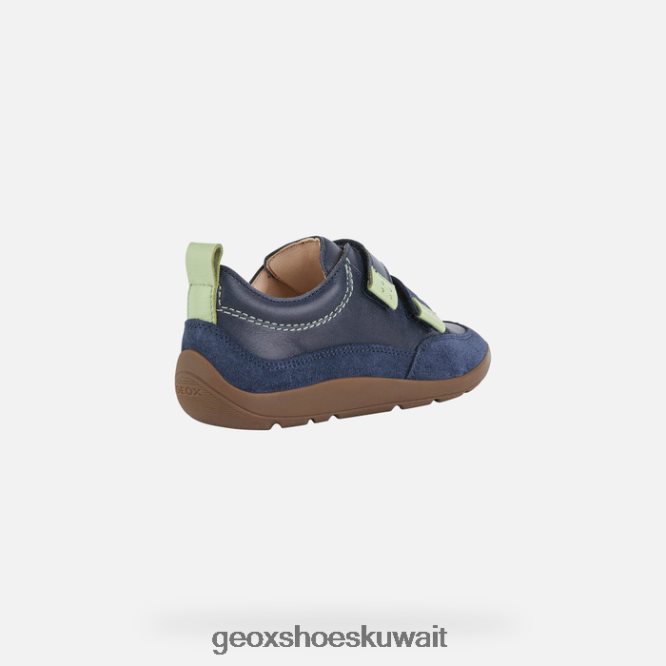 Geox BLL84T1397 Barefeel Boy Navy/Acid Green
