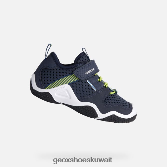 Geox BLL84T1875 Wader Junior Navy/Lime