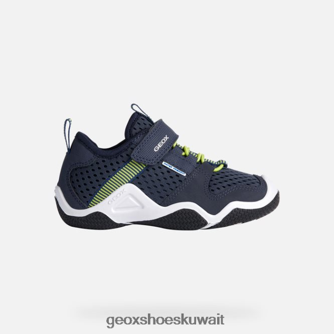 Geox BLL84T1875 Wader Junior Navy/Lime