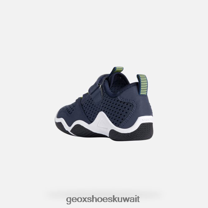 Geox BLL84T1875 Wader Junior Navy/Lime