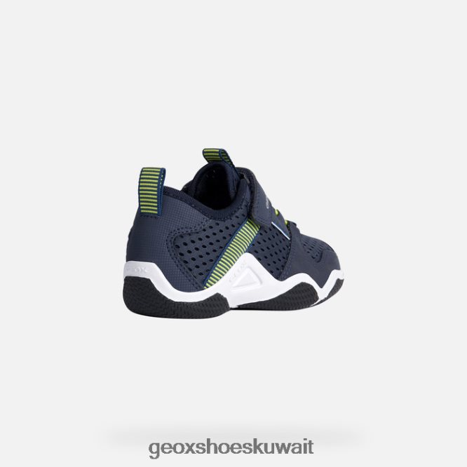 Geox BLL84T1875 Wader Junior Navy/Lime