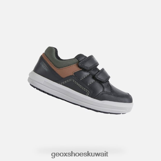 Geox BLL84T1972 Arzach Boy Black/Rust