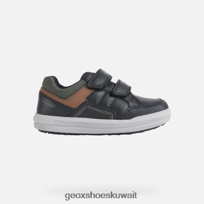 Geox BLL84T1972 Arzach Boy Black/Rust