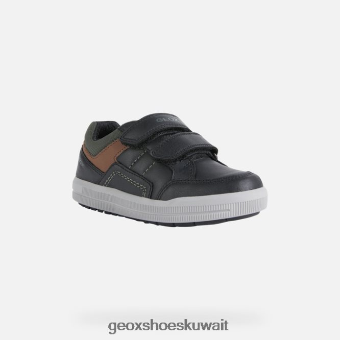 Geox BLL84T1972 Arzach Boy Black/Rust