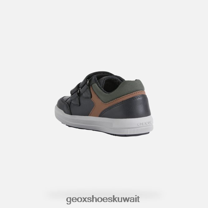 Geox BLL84T1972 Arzach Boy Black/Rust