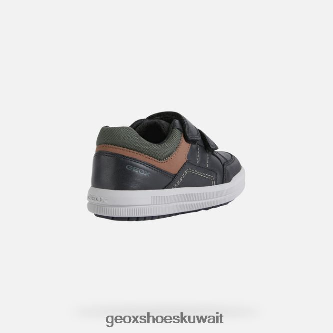 Geox BLL84T1972 Arzach Boy Black/Rust