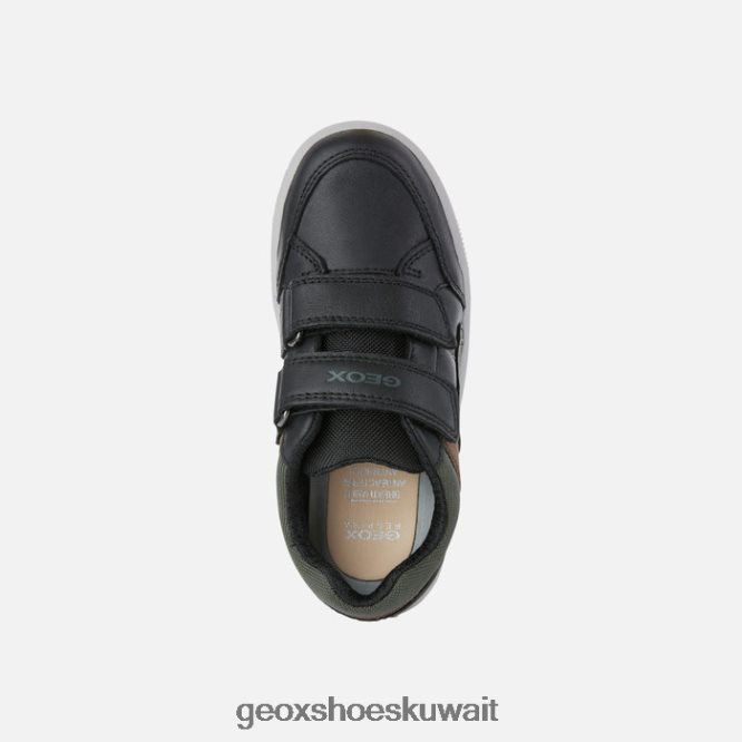 Geox BLL84T1972 Arzach Boy Black/Rust