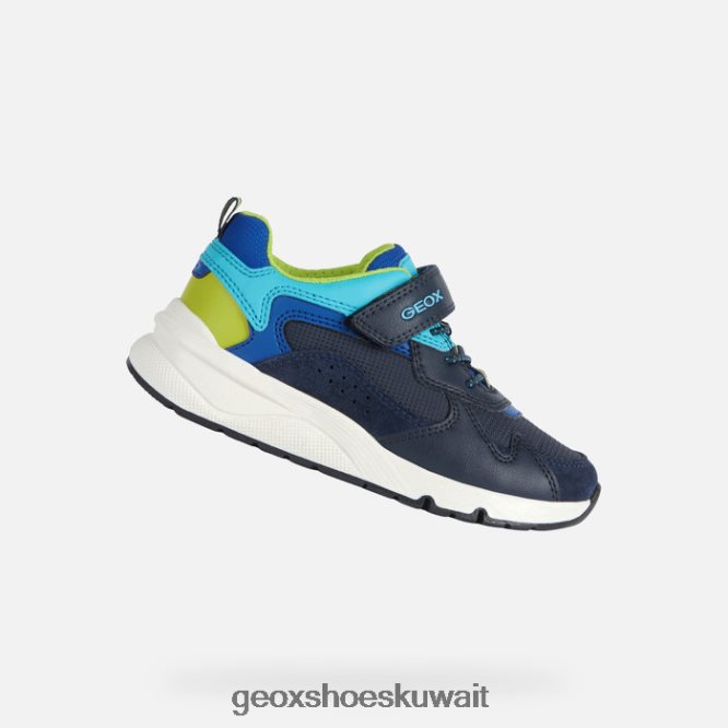 Geox BLL84T1977 Rooner Boy Navy/Lime