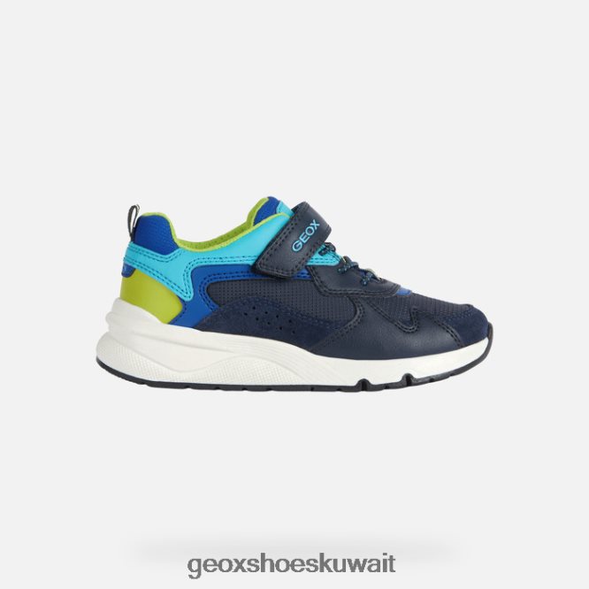 Geox BLL84T1977 Rooner Boy Navy/Lime