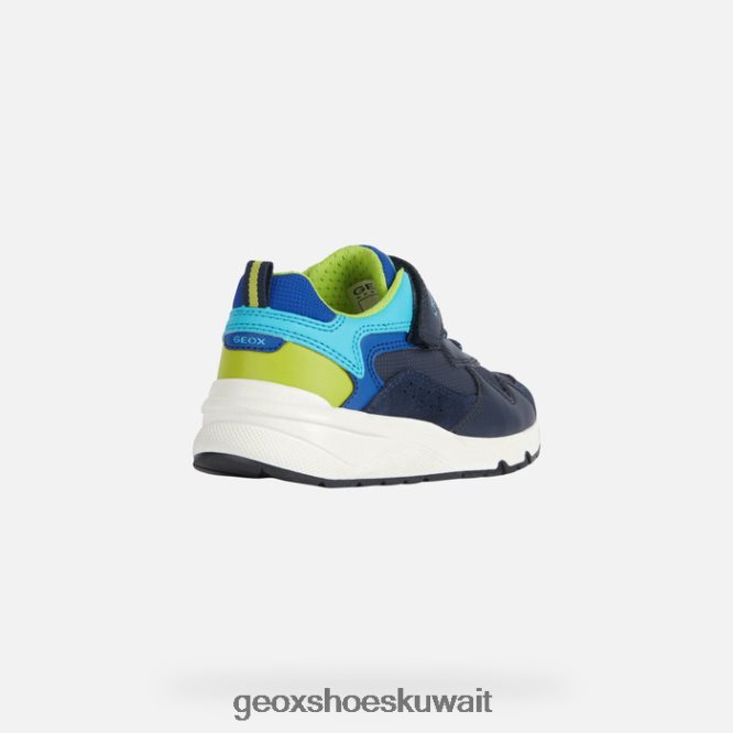 Geox BLL84T1977 Rooner Boy Navy/Lime