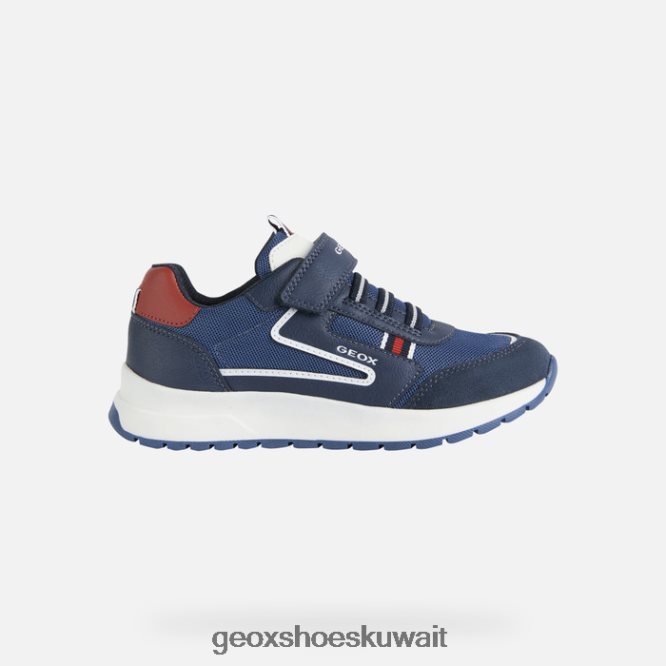 Geox BLL84T1980 Briezee Boy Navy/Red