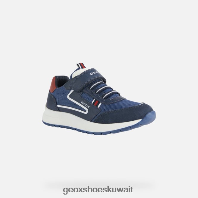 Geox BLL84T1980 Briezee Boy Navy/Red