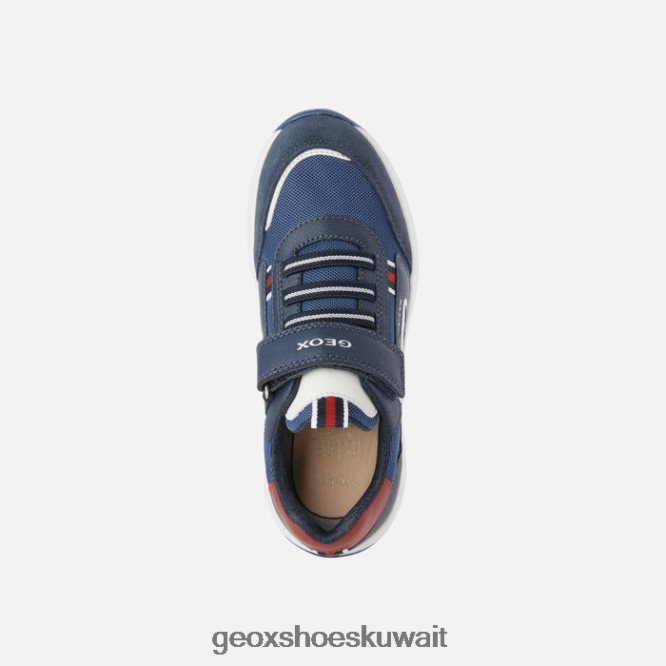 Geox BLL84T1980 Briezee Boy Navy/Red