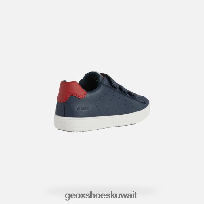 Geox BLL84T2005 Silenex Boy Navy/Red