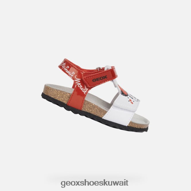 Geox BLL84T1597 Sandal Chalki Baby Red/White