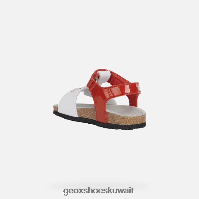Geox BLL84T1597 Sandal Chalki Baby Red/White