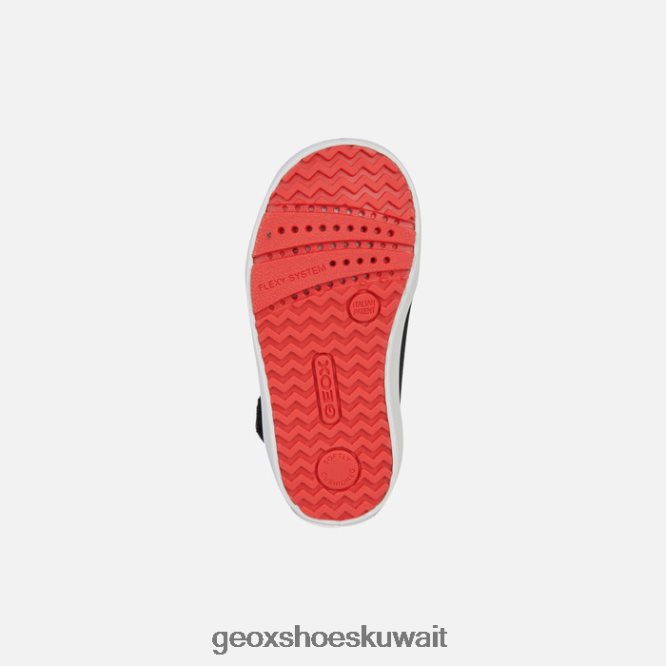 Geox BLL84T1607 Kilwi Toddler Black/Red