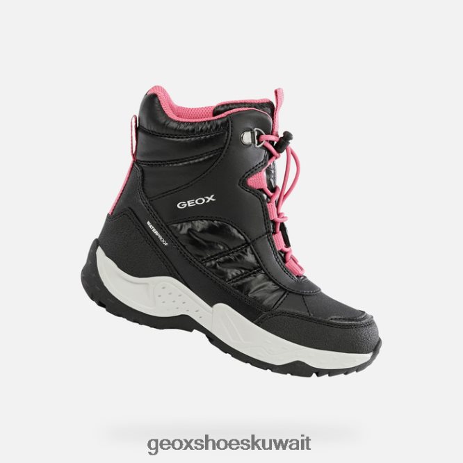 Geox BLL84T1232 Sentiero Girl Black/Fuchsia