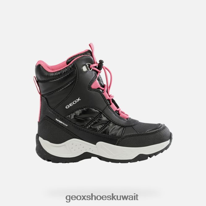 Geox BLL84T1232 Sentiero Girl Black/Fuchsia