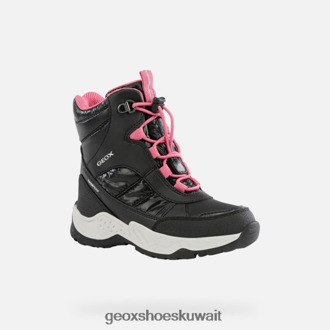 Geox BLL84T1232 Sentiero Girl Black/Fuchsia