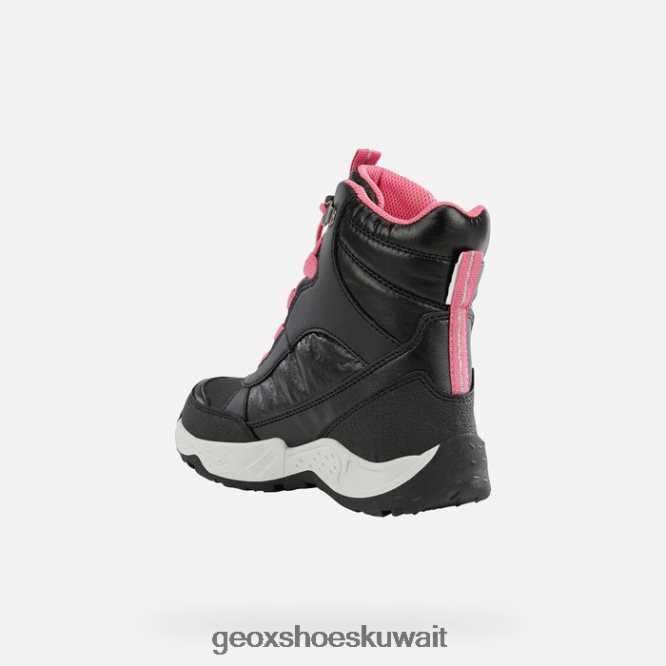 Geox BLL84T1232 Sentiero Girl Black/Fuchsia