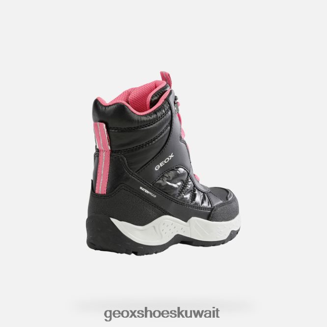 Geox BLL84T1232 Sentiero Girl Black/Fuchsia