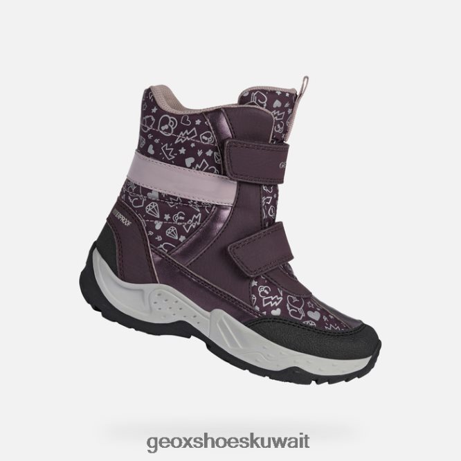 Geox BLL84T1253 Sentiero Girl Prune/Dark Rose