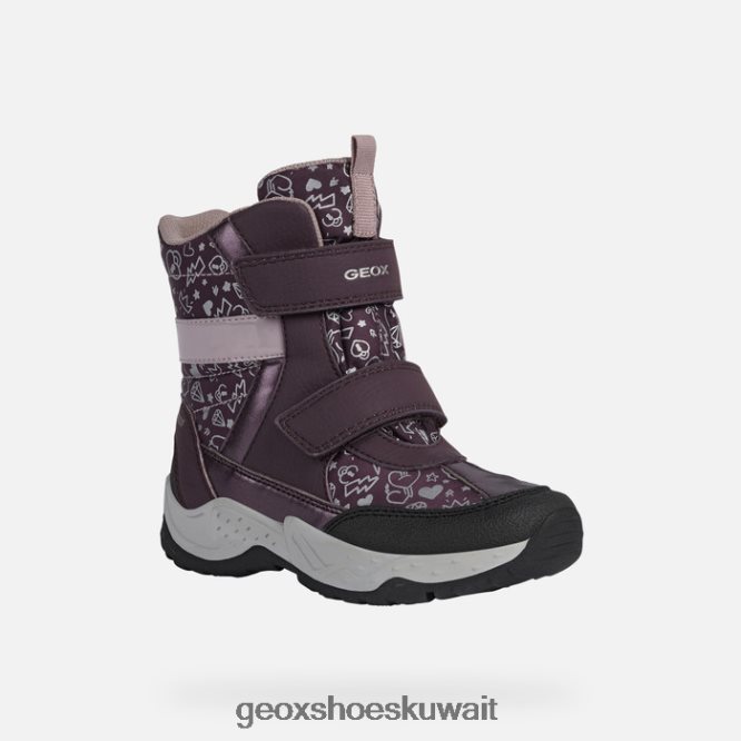 Geox BLL84T1253 Sentiero Girl Prune/Dark Rose