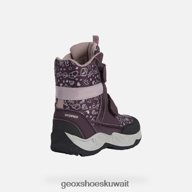 Geox BLL84T1253 Sentiero Girl Prune/Dark Rose