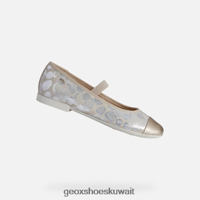 Geox BLL84T1196 Plie Girl Beige/Platinum