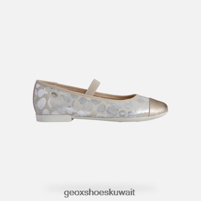 Geox BLL84T1196 Plie Girl Beige/Platinum