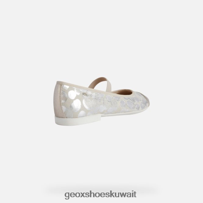 Geox BLL84T1196 Plie Girl Beige/Platinum