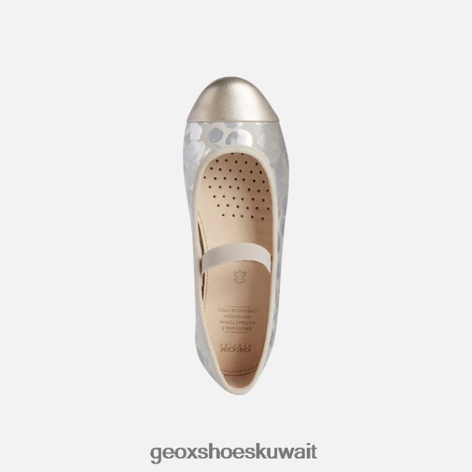 Geox BLL84T1196 Plie Girl Beige/Platinum