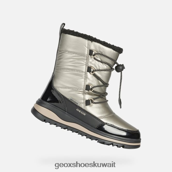 Geox BLL84T1231 Adelhide Abx Girl Dk Gold/Black