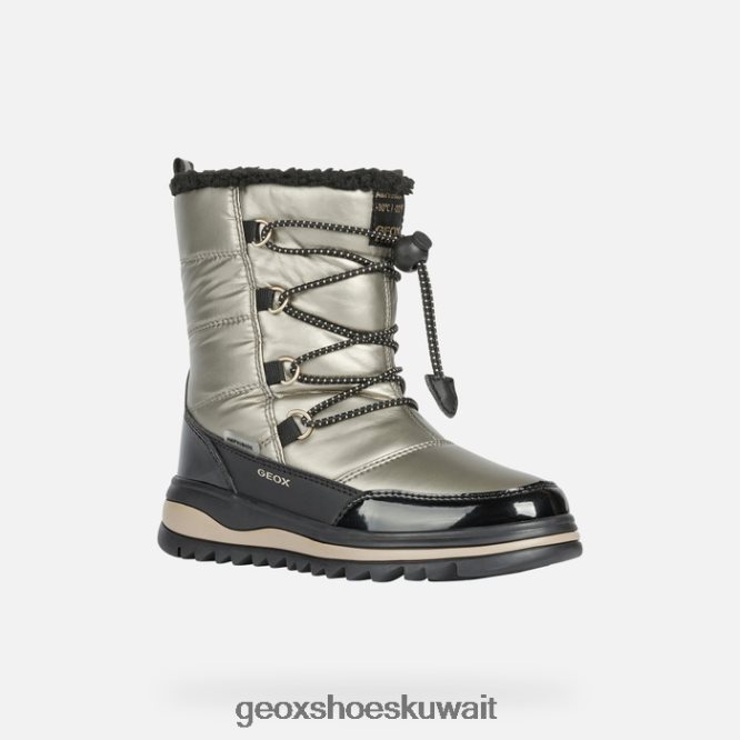 Geox BLL84T1231 Adelhide Abx Girl Dk Gold/Black