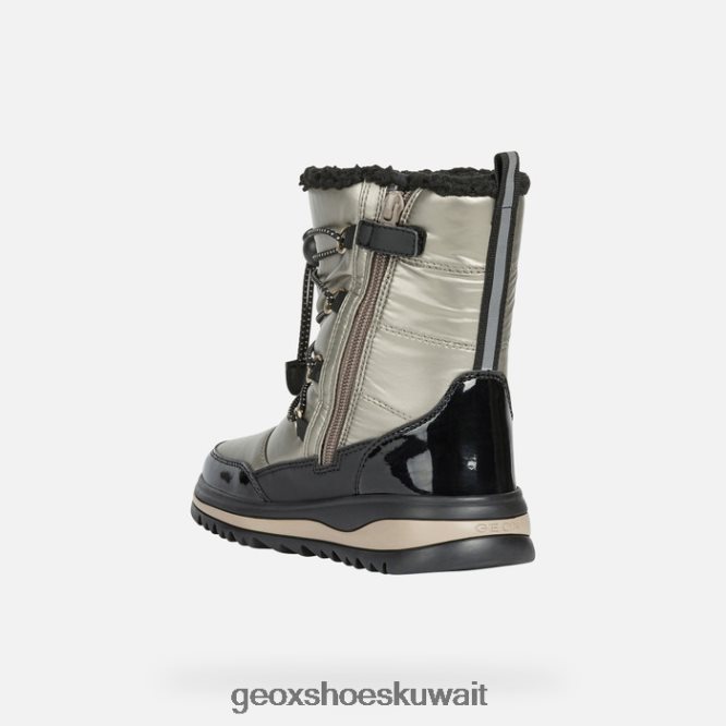 Geox BLL84T1231 Adelhide Abx Girl Dk Gold/Black