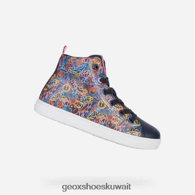 Geox BLL84T1146 Kathe Girl Navy/Fuchsia