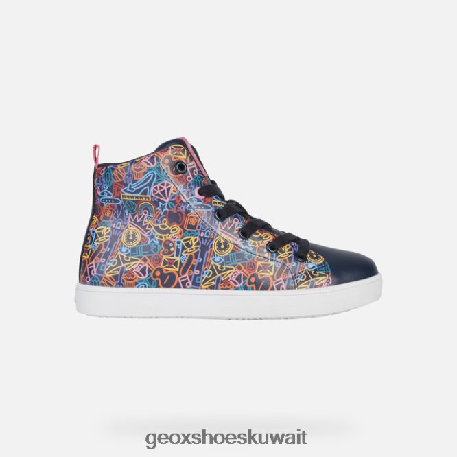 Geox BLL84T1146 Kathe Girl Navy/Fuchsia