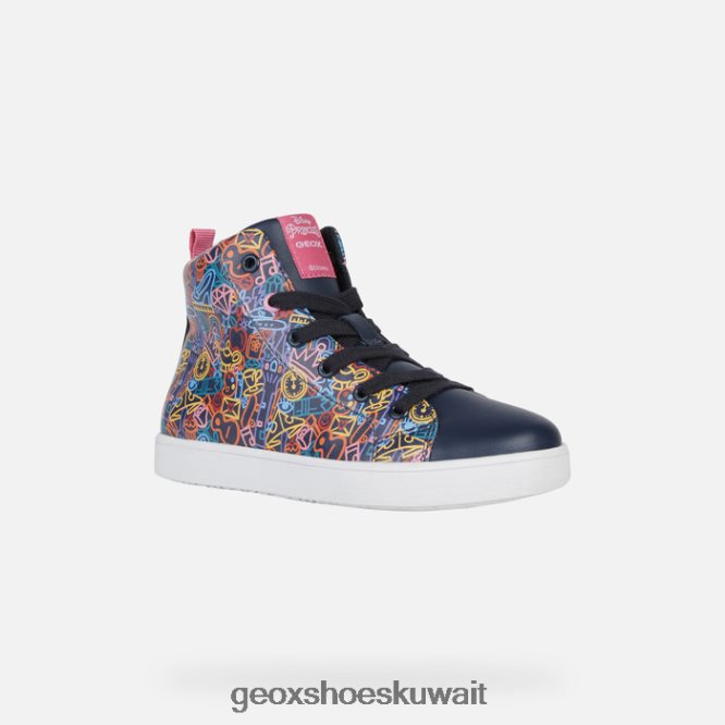 Geox BLL84T1146 Kathe Girl Navy/Fuchsia