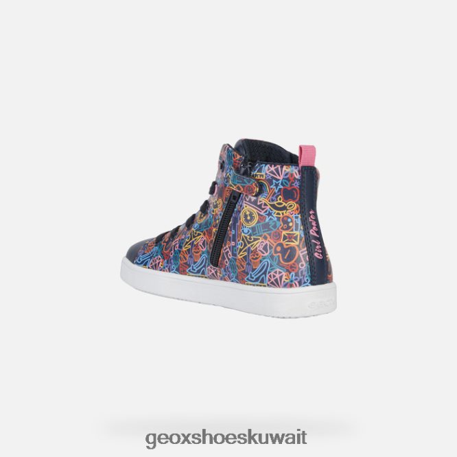 Geox BLL84T1146 Kathe Girl Navy/Fuchsia