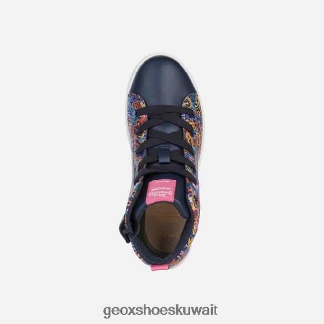 Geox BLL84T1146 Kathe Girl Navy/Fuchsia