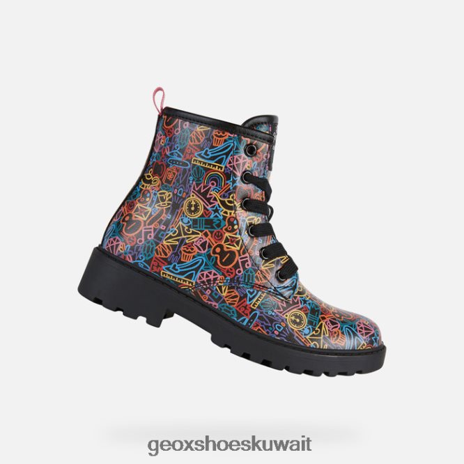 Geox BLL84T1200 Casey Girl Black/Multicolor