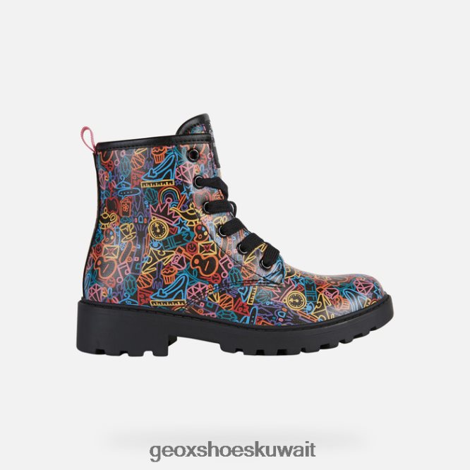 Geox BLL84T1200 Casey Girl Black/Multicolor